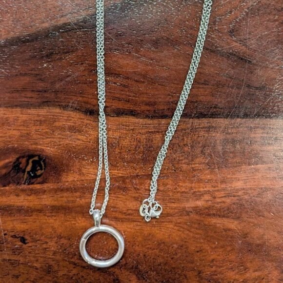 James Avery Circlet Changeable Charm Necklace With 30" Chain - Picture 1 of 4